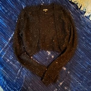 NWOT Express Sequin Crop Cardigan